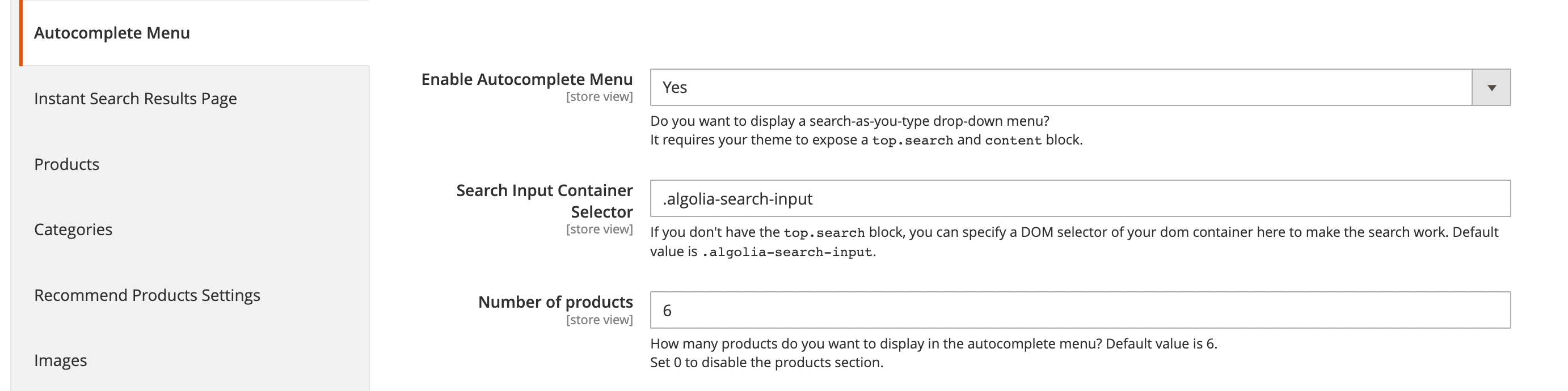 Change the search input container selector if your custom theme doesn't include the topsearch block