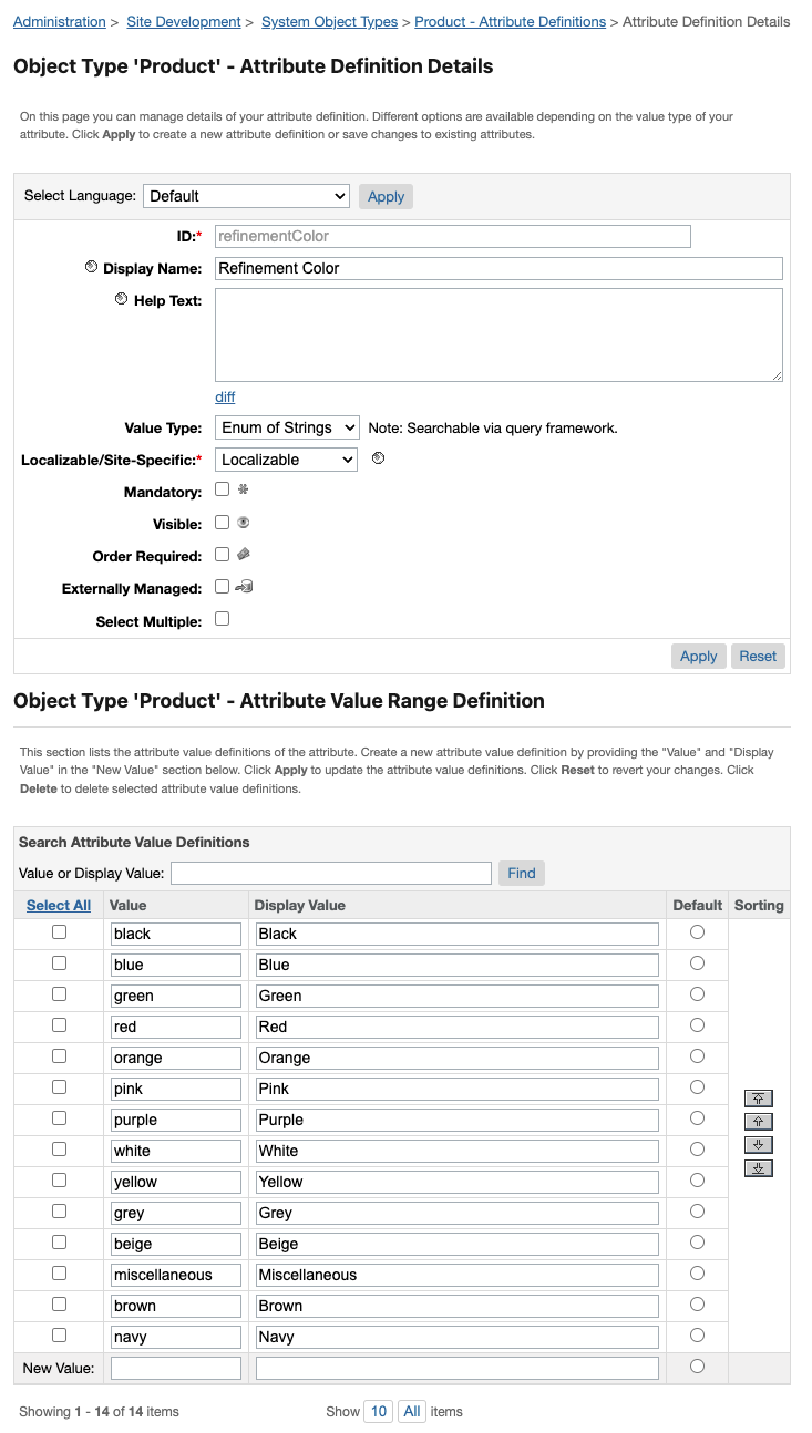 Creating a new custom attribute in SFCC