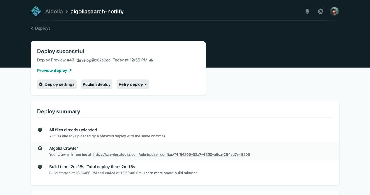 Netlify deploy logs